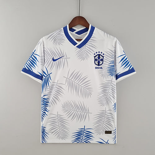 Maillot Brésil blanc bleu 2022