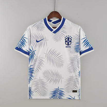 Maillot Brésil blanc bleu 2022